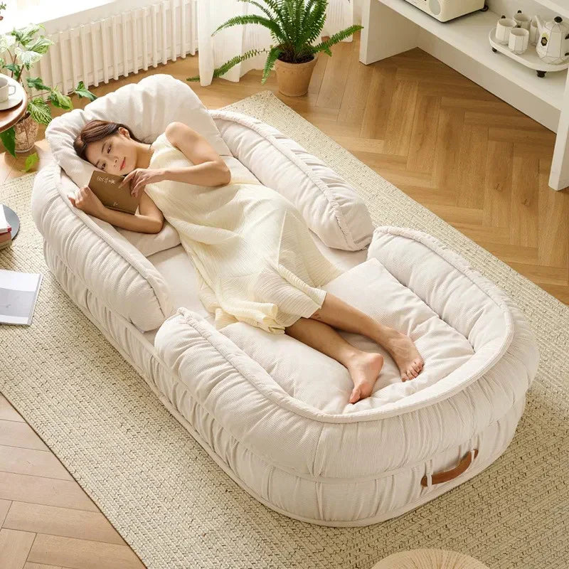 Sofá Cama Algodão Retrátil 5 em 1