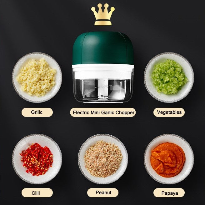 Mini Processador Elétrico Portátil Recarregável USB 100/250ml