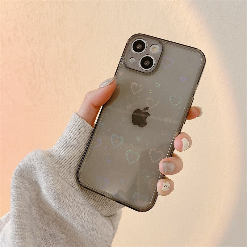 Capa Holográfica - Coração iPhone