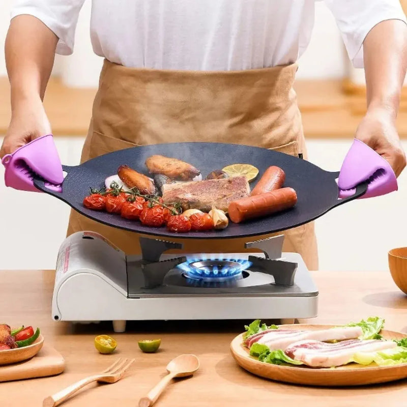 CookFlex™ – Frigideira de Pedra Vulcânica Antiaderente (Cozinhe sem Óleo e Sem Grudar Nada) - Frete Grátis!