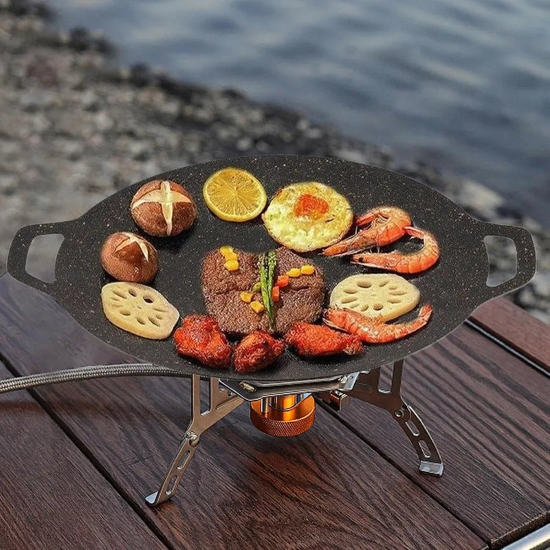 CookFlex™ – Frigideira de Pedra Vulcânica Antiaderente (Cozinhe sem Óleo e Sem Grudar Nada) - Frete Grátis!